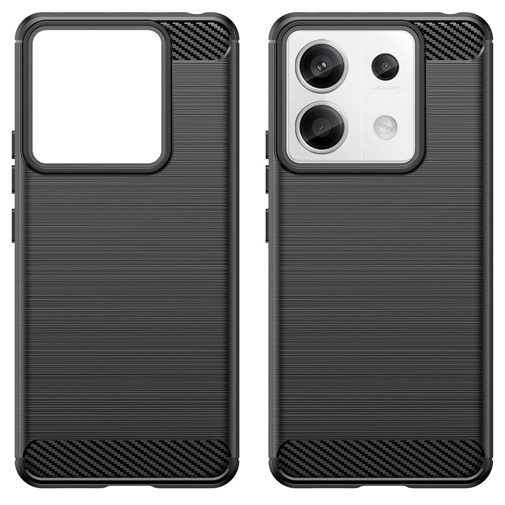 Coque pour Xiaomi Redmi 13C 5G / 13C / Poco C65, Techsuit, Carbone, Noire