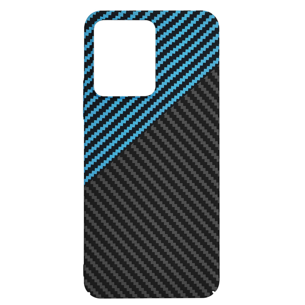 Hülle für Xiaomi Redmi 13C 5G / 13C / Poco C65, Techsuit, Carbonite FiberShell, Schwarz Blau