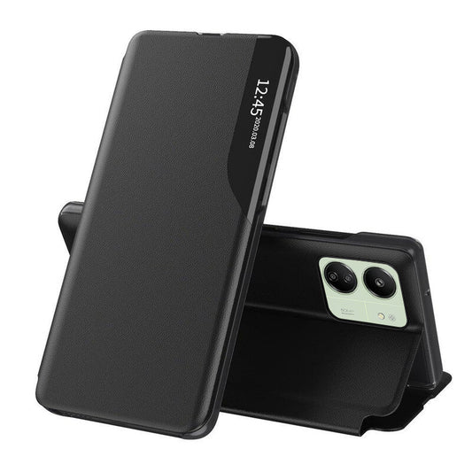 Hoes voor Xiaomi Redmi 13C 5G / 13C / Poco C65, Techsuit, eFold, Zwart