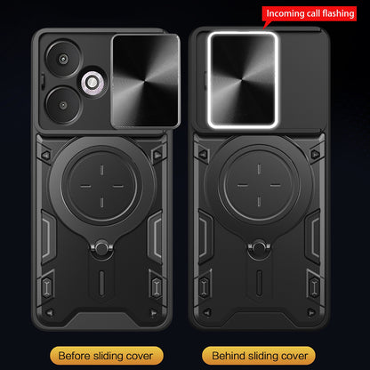 Hoes voor Xiaomi Redmi 13C 5G, Techsuit, CamGuard Pro, Rood