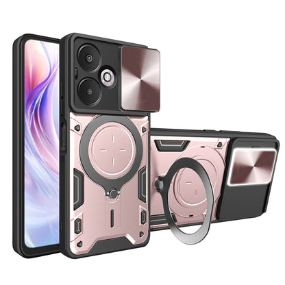 Hoes voor Xiaomi Redmi 13C 5G, Techsuit, CamGuard Pro, Roze Goud
