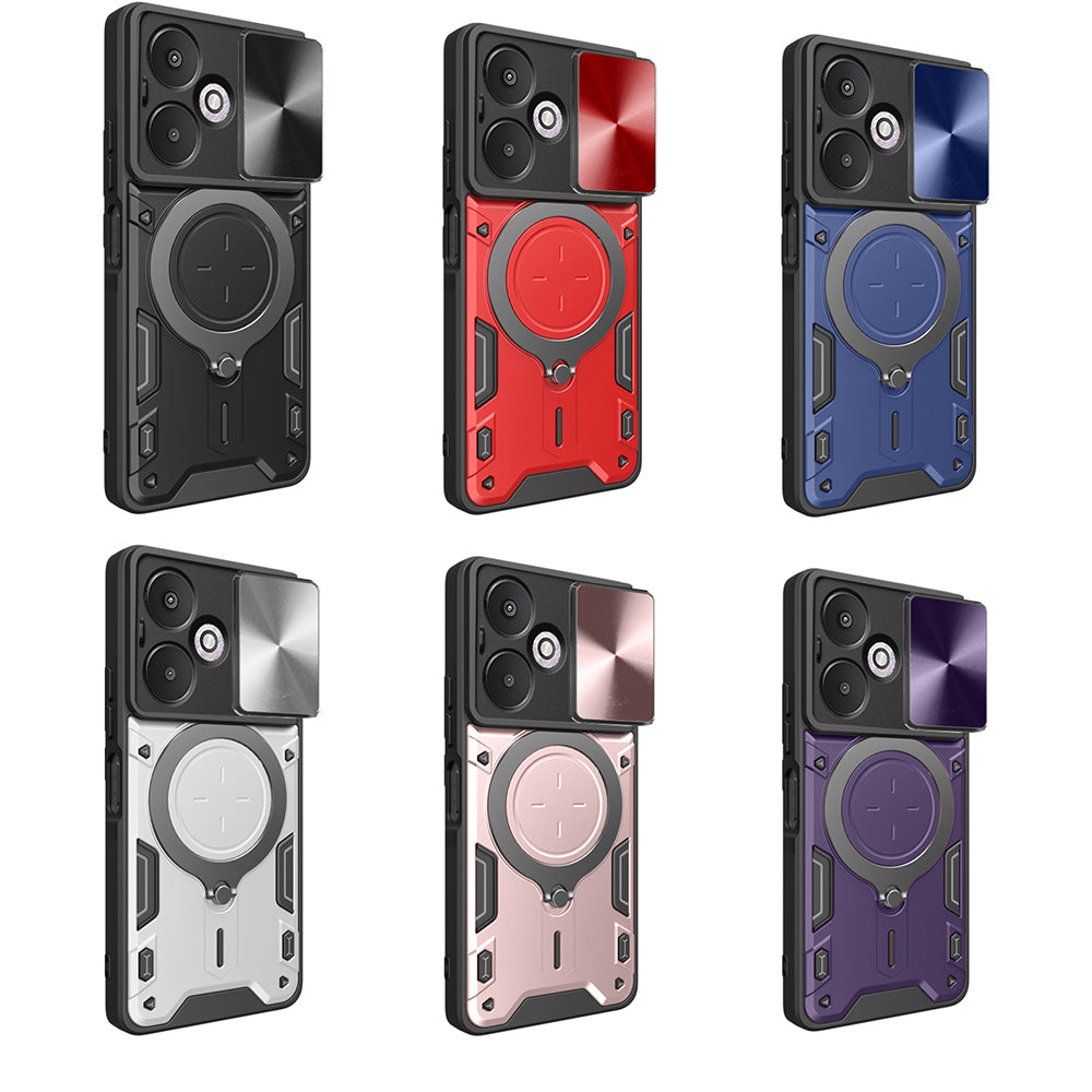 Hoes voor Xiaomi Redmi 13C 5G, Techsuit, CamGuard Pro, Roze Goud