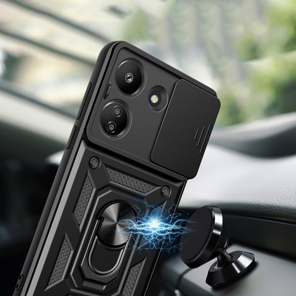 Hülle für Xiaomi Redmi 13C 5G, Techsuit, CamShield, Grün