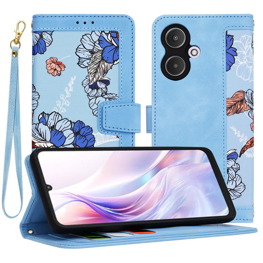 Hoesje voor Xiaomi Redmi 13C 5G, Techsuit, FlipCraft, Blauw