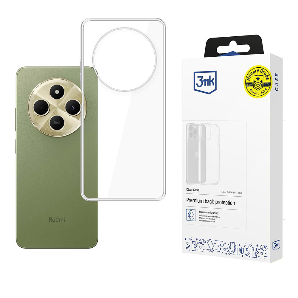 Coque pour Xiaomi Redmi 14C, 3MK, Clear, Transparente