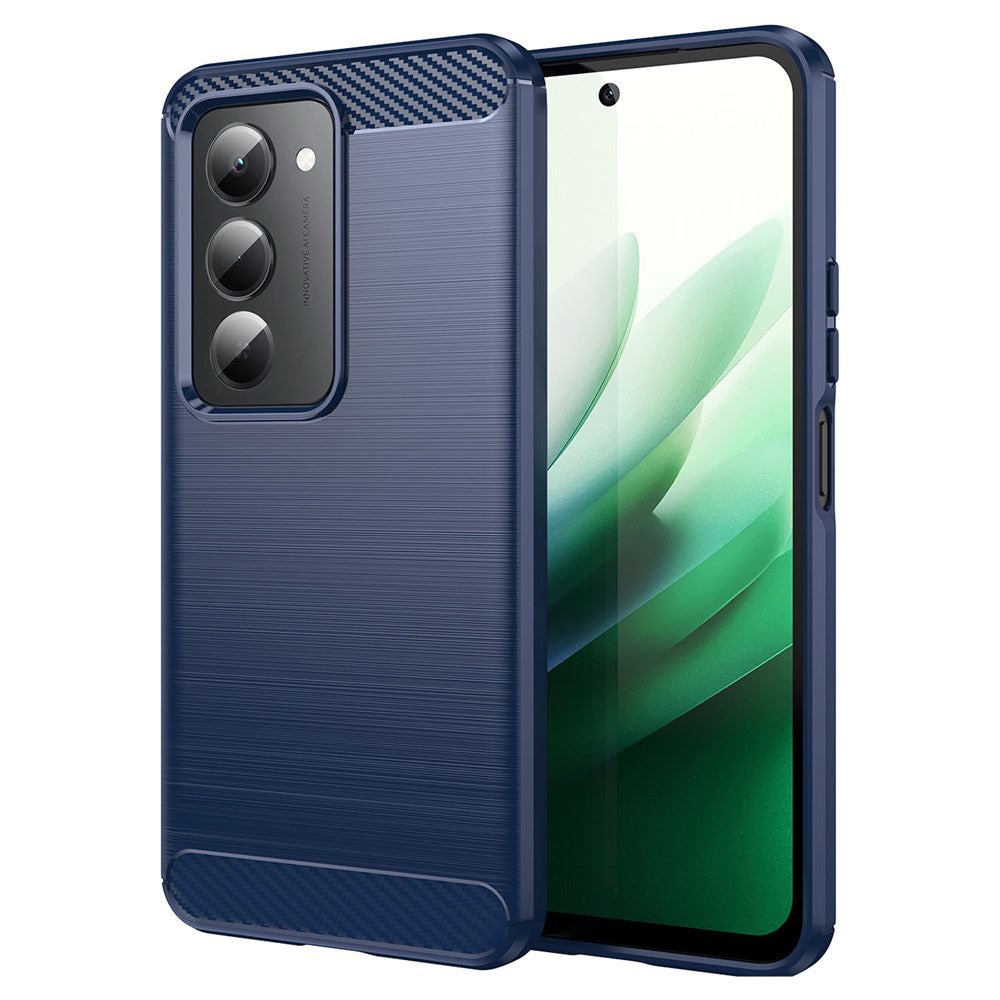 Étui pour Xiaomi Redmi 15 5G / 15 4G, Techsuit, Carbone, Bleu