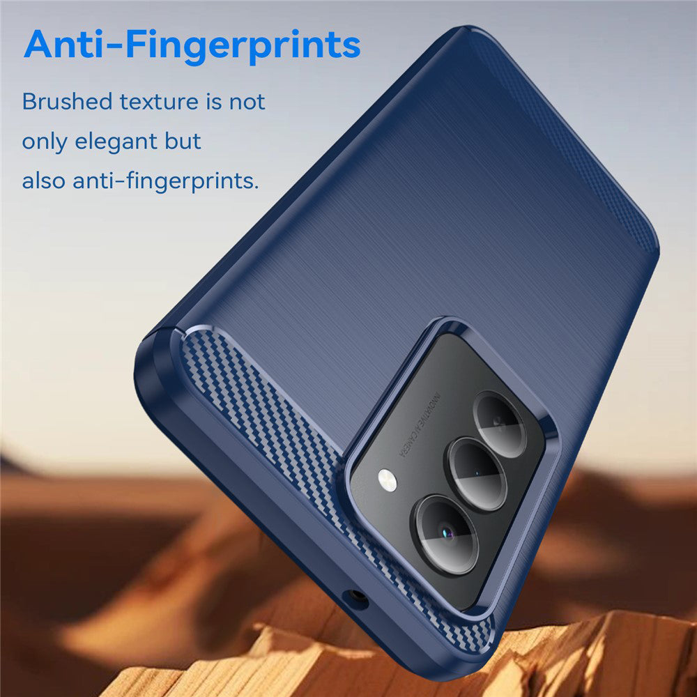 Étui pour Xiaomi Redmi 15 5G / 15 4G, Techsuit, Carbone, Bleu