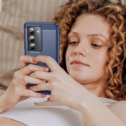 Étui pour Xiaomi Redmi 15 5G / 15 4G, Techsuit, Carbone, Bleu