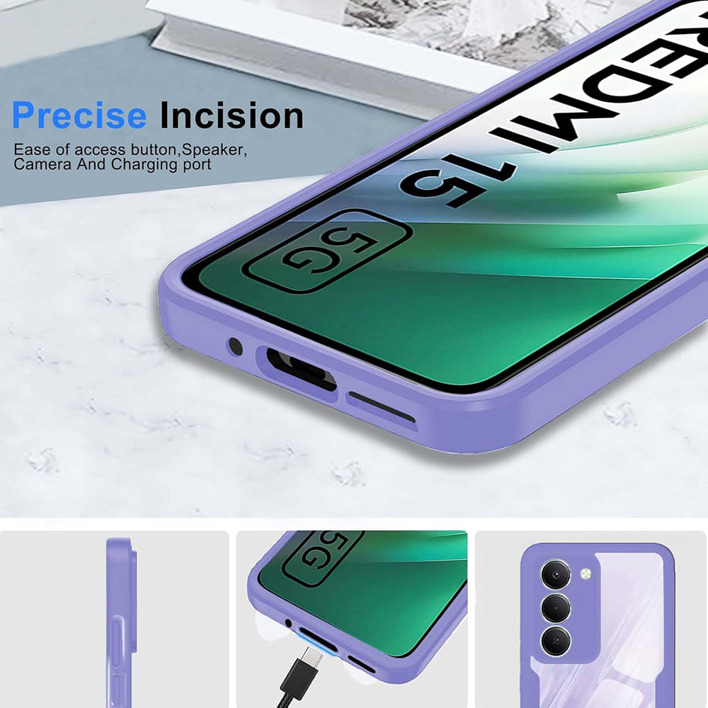 Coque pour Xiaomi Redmi 15 5G / 15 4G, Techsuit, ColorVerse 360, Violet