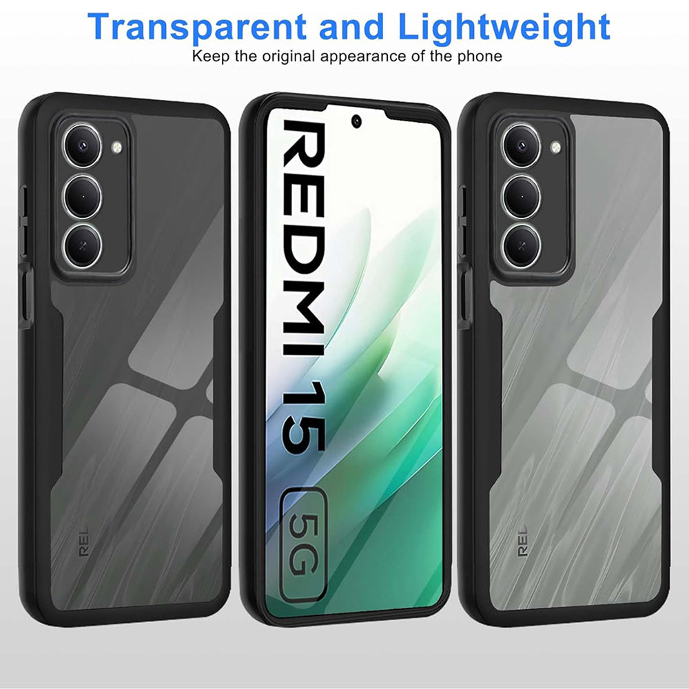 Coque pour Xiaomi Redmi 15 5G / 15 4G, Techsuit, ColorVerse 360, Noire