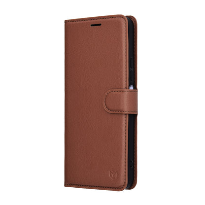 Hoes voor Xiaomi Redmi 15 5G / 15 4G, Techsuit, Leather Folio, Bruin