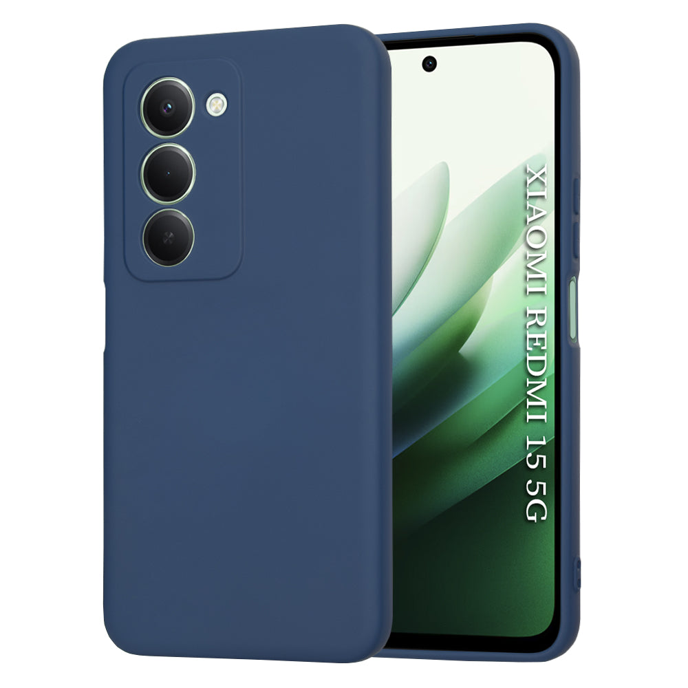 Hoesje voor Xiaomi Redmi 15 5G / 15 4G, Techsuit, SoftFlex, Marineblauw