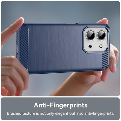 Hoes voor Xiaomi Redmi 15C 5G / 15C 4G, Techsuit, Carbon, Blauw
