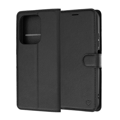 Coque pour Xiaomi Redmi 17C 5G, Techsuit, Leather Folio, Noire