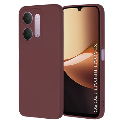Coque pour Xiaomi Redmi 17C 5G, Techsuit, SoftFlex, bordeaux