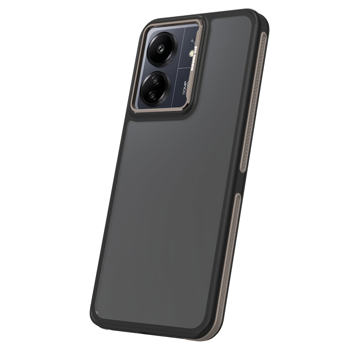 Hoesje voor Xiaomi Poco M6 / Redmi 13C 5G, OEM, Crystal Black, Grijs