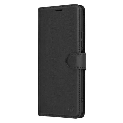 Hülle für Xiaomi Redmi A3x / A3, Techsuit, Leder-Folio, Schwarz