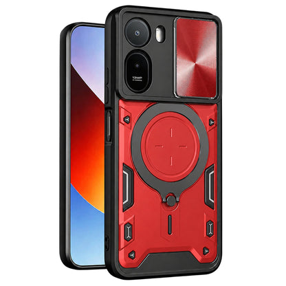 Hoes voor Xiaomi Redmi A7 Pro 4G, Techsuit, CamGuard Pro, Rood