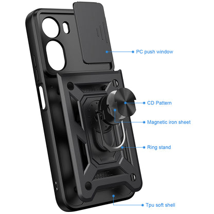 Hülle für Xiaomi Redmi A7 Pro 4G, Techsuit, CamShield, Schwarz