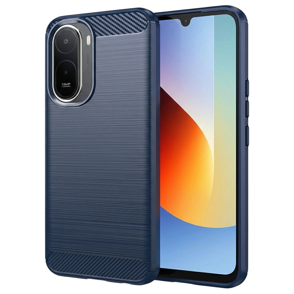 Hülle für Xiaomi Redmi A7 Pro 4G, Techsuit, Carbon, Blau