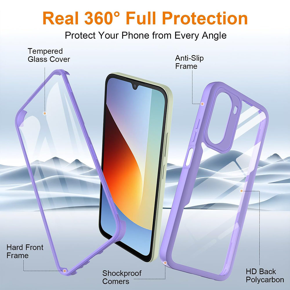 Hoes voor Xiaomi Redmi A7 Pro 4G, Techsuit, ColorVerse 360, Paars