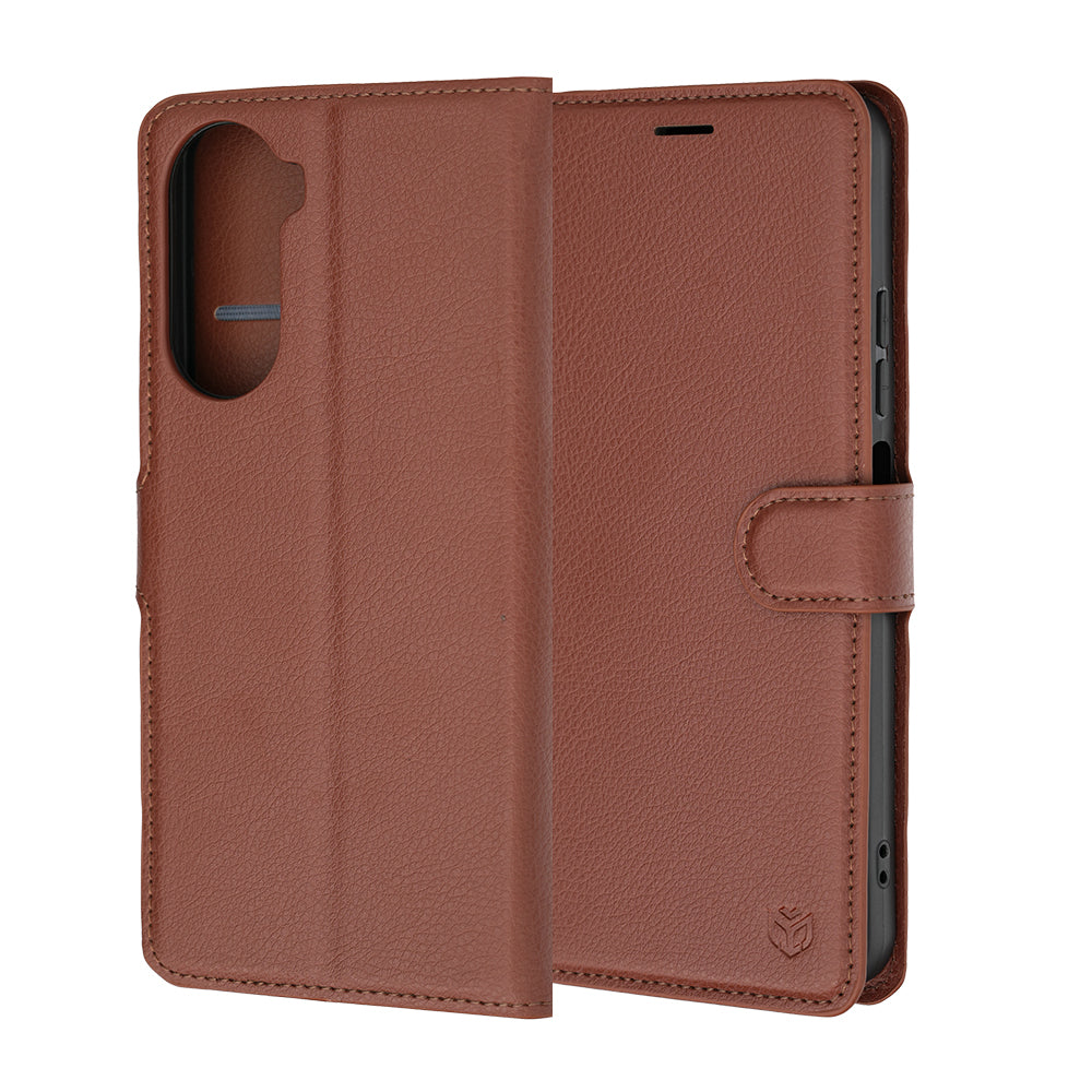Hoes voor Xiaomi Redmi A7 Pro 4G, Techsuit, Leather Folio, Bruin