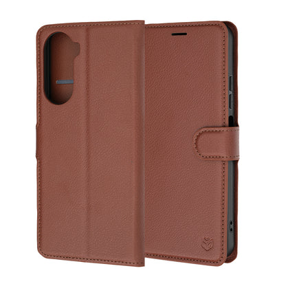 Hoes voor Xiaomi Redmi A7 Pro 4G, Techsuit, Leather Folio, Bruin