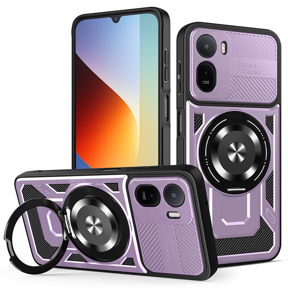 Coque pour Xiaomi Redmi A7 Pro 4G, Techsuit, RuggedCam, Violet