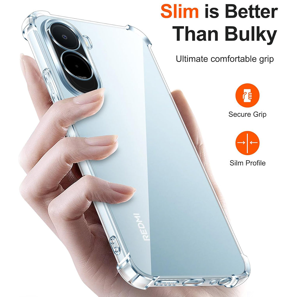 Case for Xiaomi Redmi A7 Pro 4G, Techsuit, Shockproof Clear, Transparent