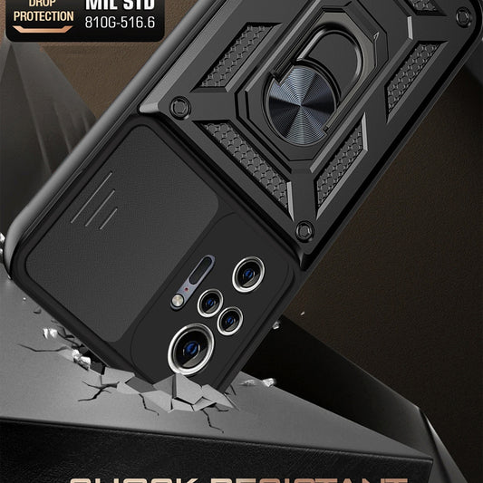 Hülle für Xiaomi Redmi Note 10 Pro Max / Note 10 Pro, Techsuit, CamShield, Schwarz
