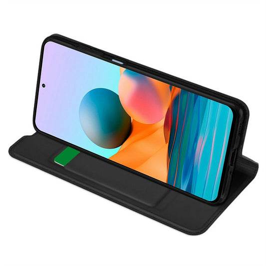 Hoes voor Xiaomi Redmi Note 10 Pro Max / Note 10 Pro, Techsuit, Magskin Book, Zwart