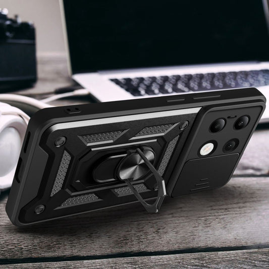 Coque pour Xiaomi Redmi Note 13 4G, Techsuit, CamShield, Noire