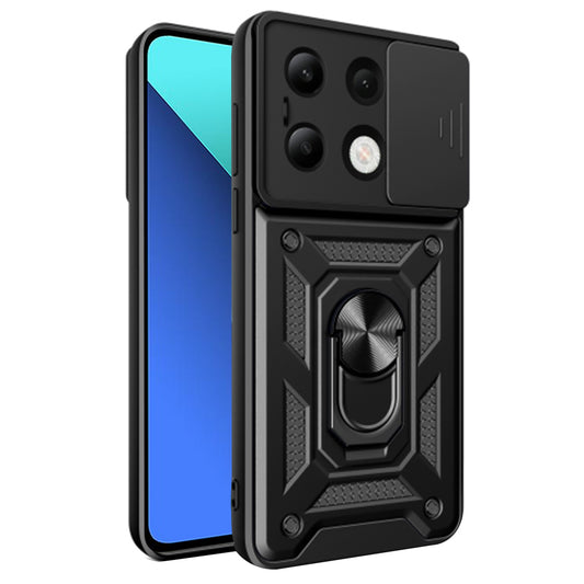 Coque pour Xiaomi Redmi Note 13 4G, Techsuit, CamShield, Noire
