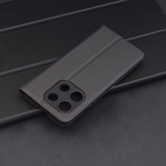Hoes voor Xiaomi Redmi Note 13 4G, Techsuit, Magskin Book, Zwart