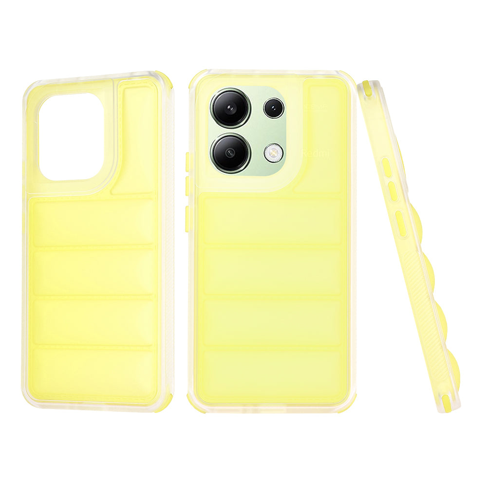 Coque pour Xiaomi Redmi Note 13 4G, Techsuit, Wave Shield, Jaune