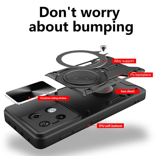 Coque pour Xiaomi Redmi Note 13 5G, Techsuit, CamGuard Pro, Noire