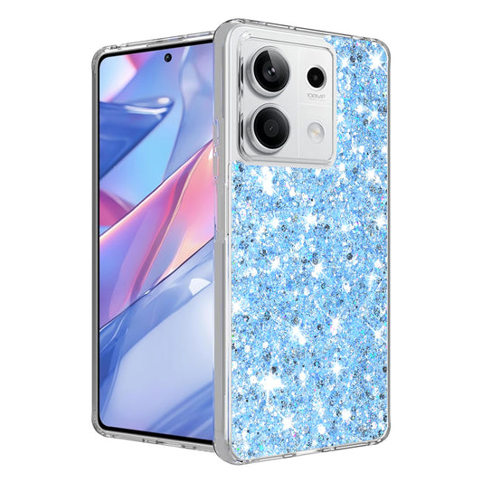 Hülle für Xiaomi Redmi Note 13 5G, Techsuit, Glitzernd, Blau