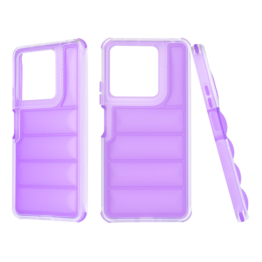 Coque pour Xiaomi Redmi Note 13 5G, Techsuit, Wave Shield, Violet