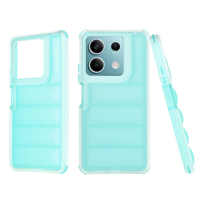 Hülle für Xiaomi Redmi Note 13 5G, Techsuit, Wave Shield, Türkis