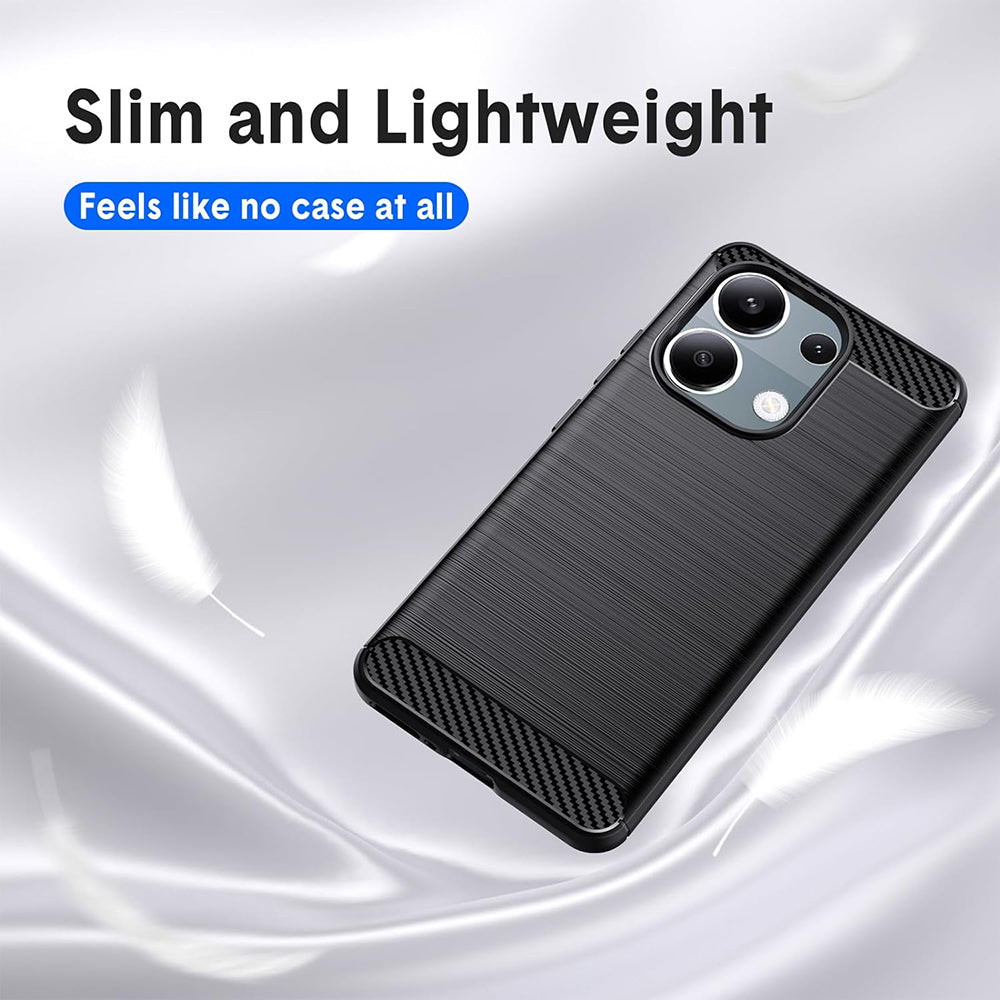 Case for Xiaomi Redmi Note 13 Pro 4G / Poco M6 Pro 4G, Techsuit, Carbon, Black