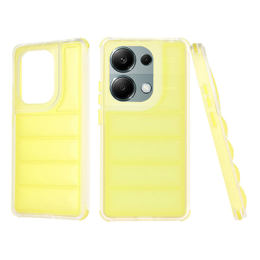Hoesje voor Xiaomi Redmi Note 13 Pro 4G / Poco M6 Pro 4G, Techsuit, Wave Shield, Geel