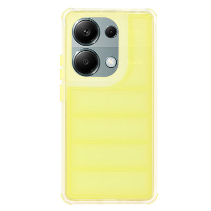 Coque pour Xiaomi Redmi Note 13 Pro 4G / Poco M6 Pro 4G, Techsuit, Wave Shield, Jaune