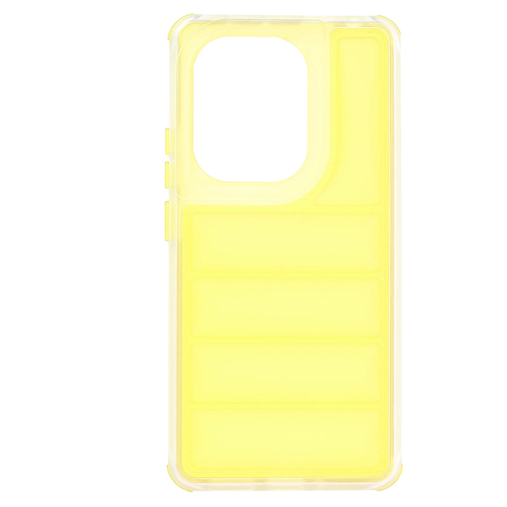 Coque pour Xiaomi Redmi Note 13 Pro 4G / Poco M6 Pro 4G, Techsuit, Wave Shield, Jaune