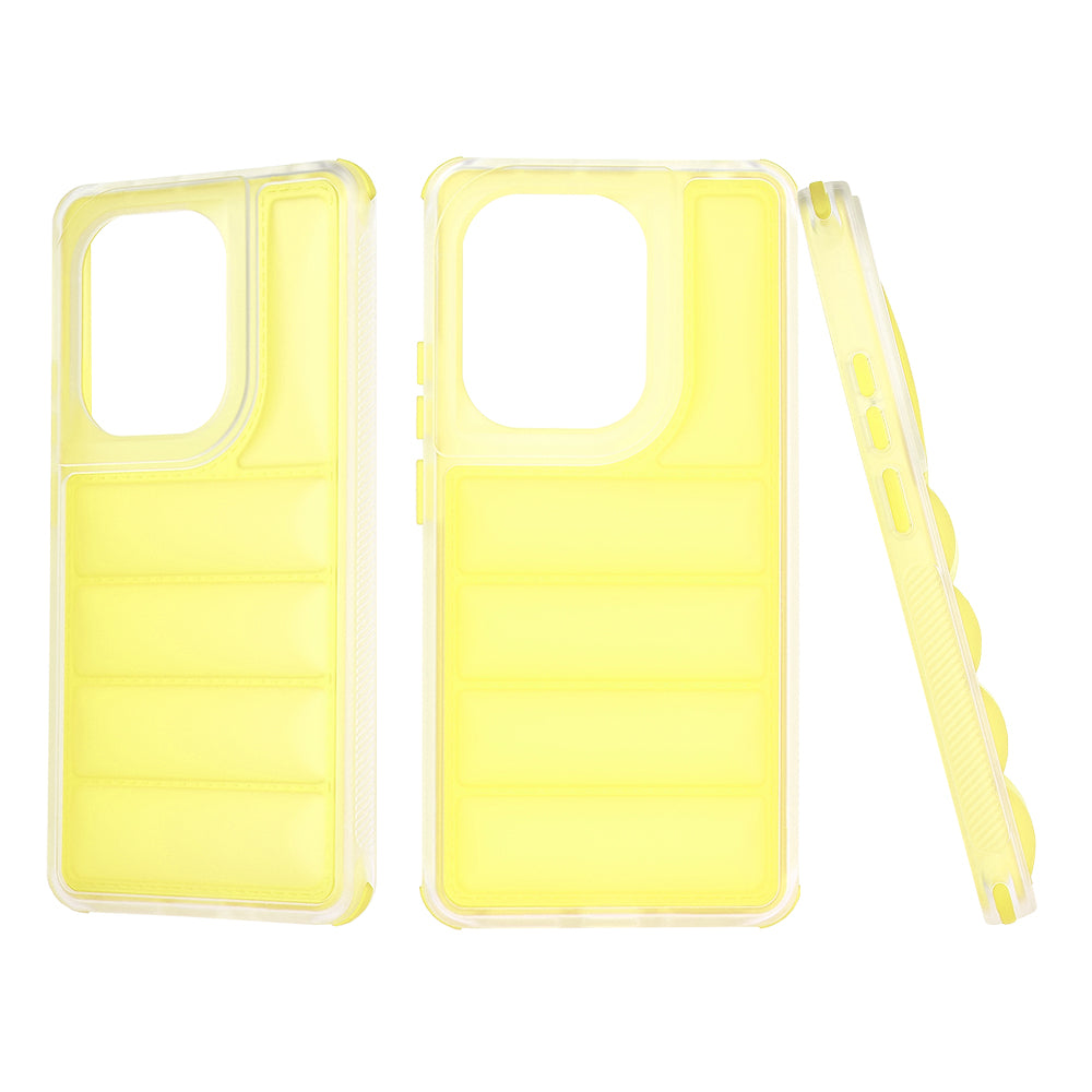 Coque pour Xiaomi Redmi Note 13 Pro 4G / Poco M6 Pro 4G, Techsuit, Wave Shield, Jaune