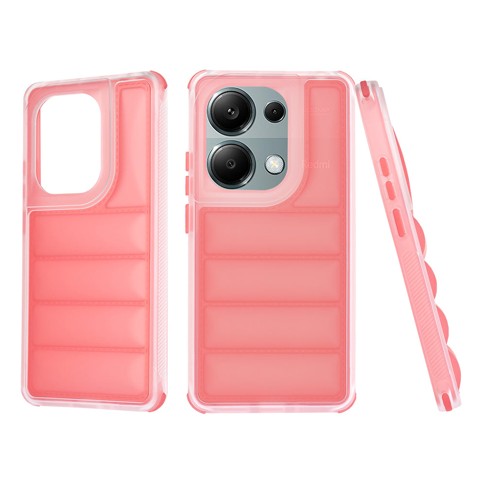 Coque pour Xiaomi Redmi Note 13 Pro 4G / Poco M6 Pro 4G, Techsuit, Wave Shield, Rouge