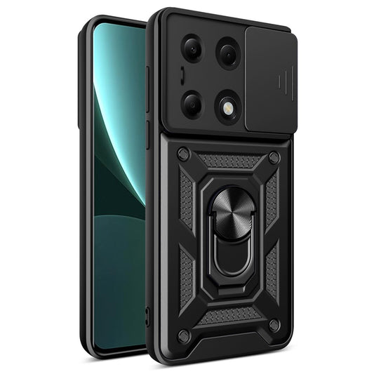 Hoes voor Xiaomi Redmi Note 13 Pro 4G / Poco M6 Pro 4G, Techsuit, CamShield, Zwart