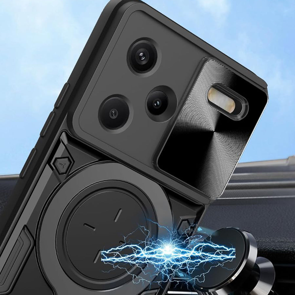 Coque pour Xiaomi Redmi Note 13 Pro+, Techsuit, CamGuard Pro, Noire