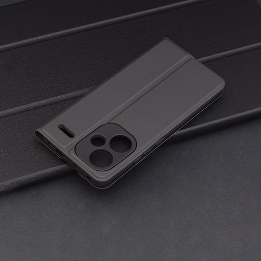 Coque pour Xiaomi Redmi Note 13 Pro+, Techsuit, Magskin Book, Noire