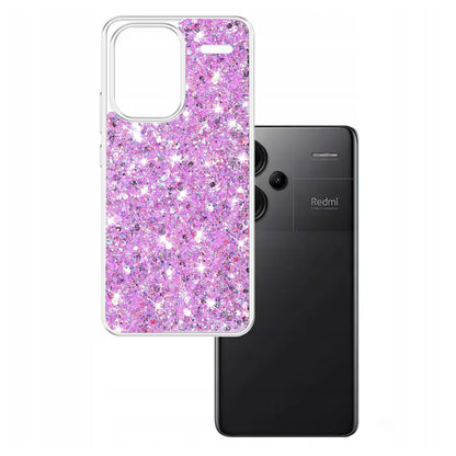 Case for Xiaomi Redmi Note 13 Pro+, Techsuit, Sparkly Glitter, Magenta