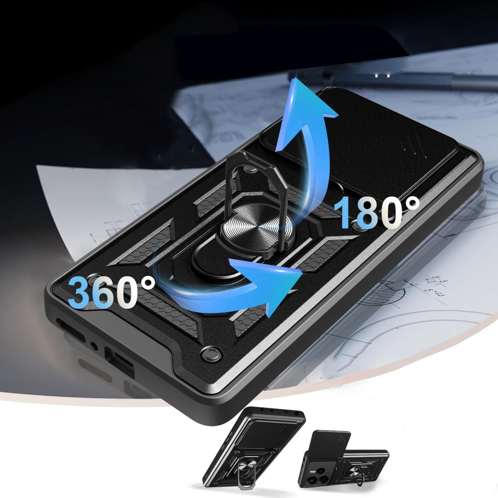 Coque pour Xiaomi Redmi Note 14 4G (Régional), Techsuit, CamShield, Bleue